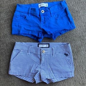 Bundle of 2 Abercrombie Kids shorts, size 10